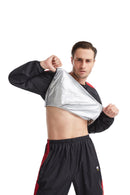 DNRZY F.I.T Sauna Suit for Men – Tear-Resistant Slimming Sweat Suit, Sports Sauna Jacket for Boxing and Gym, with Pants