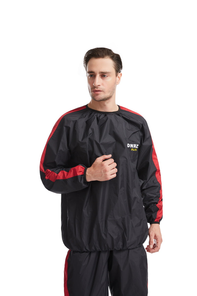 DNRZY F.I.T Sauna Suit for Men – Tear-Resistant Slimming Sweat Suit, Sports Sauna Jacket for Boxing and Gym, with Pants